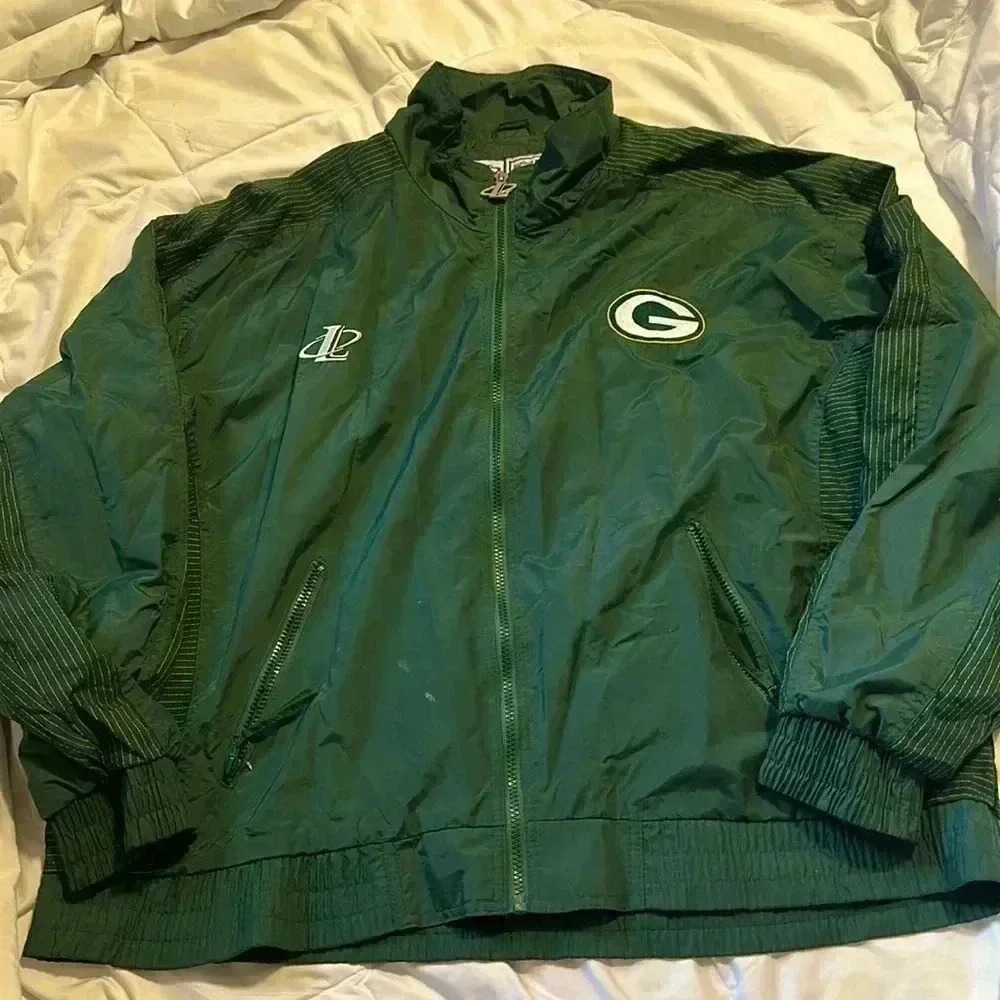 Vintage NFL Pro Line Green Bay Packers windbreaker size XL zip up
